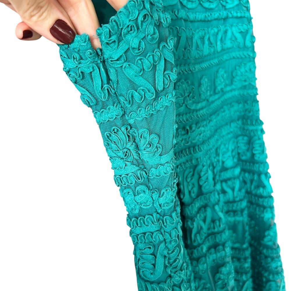 Yoana Baraschi Anthropologie Women's Embroidered Lace Fit + Flare Dress Size 12 - Picture 9 of 12